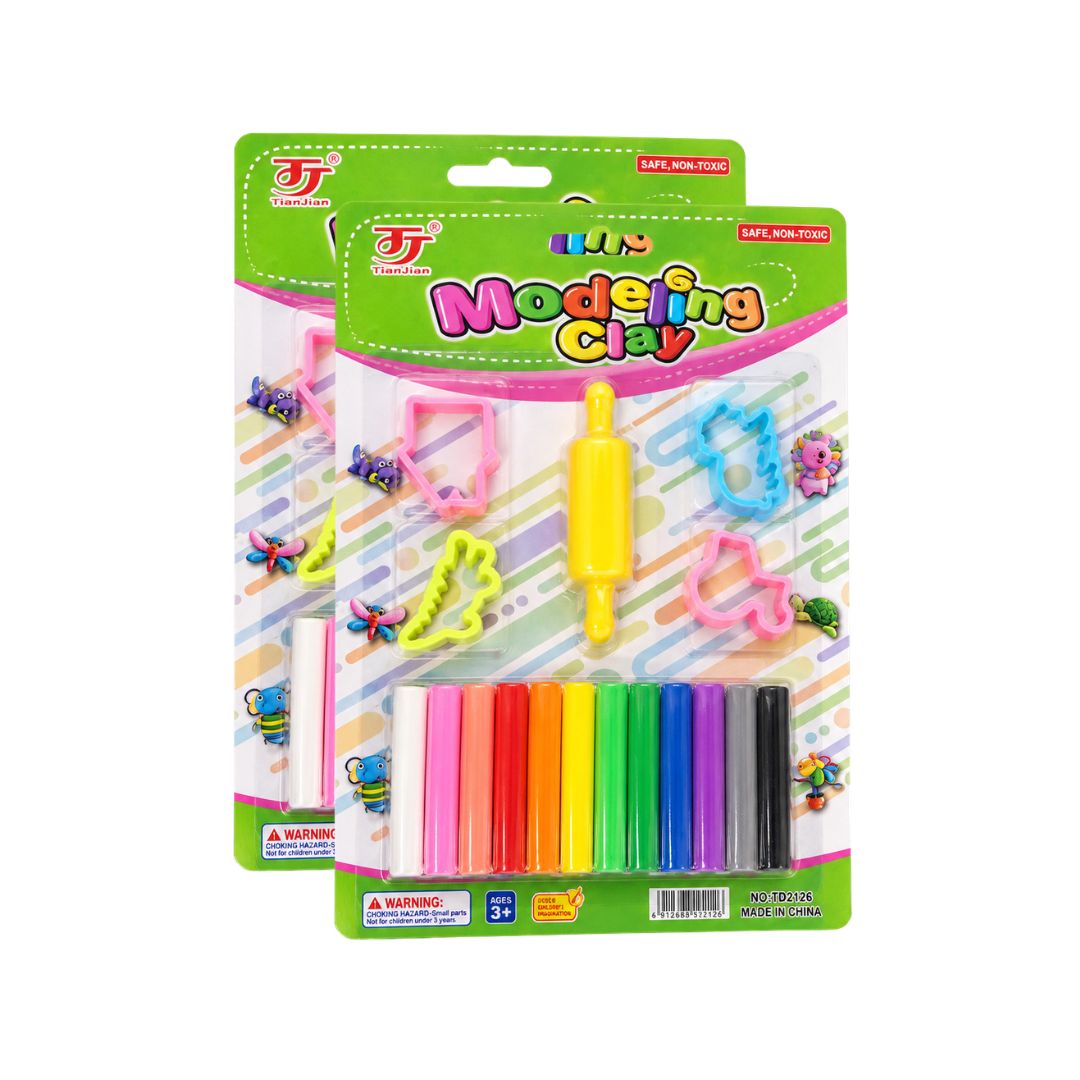 Card Modeling Clay 6 Pc Set