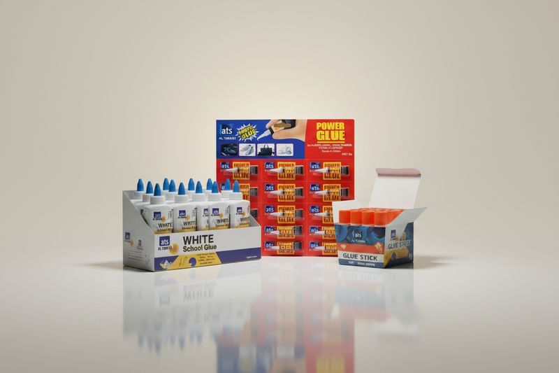 ATS Glue Products – Off-White Background